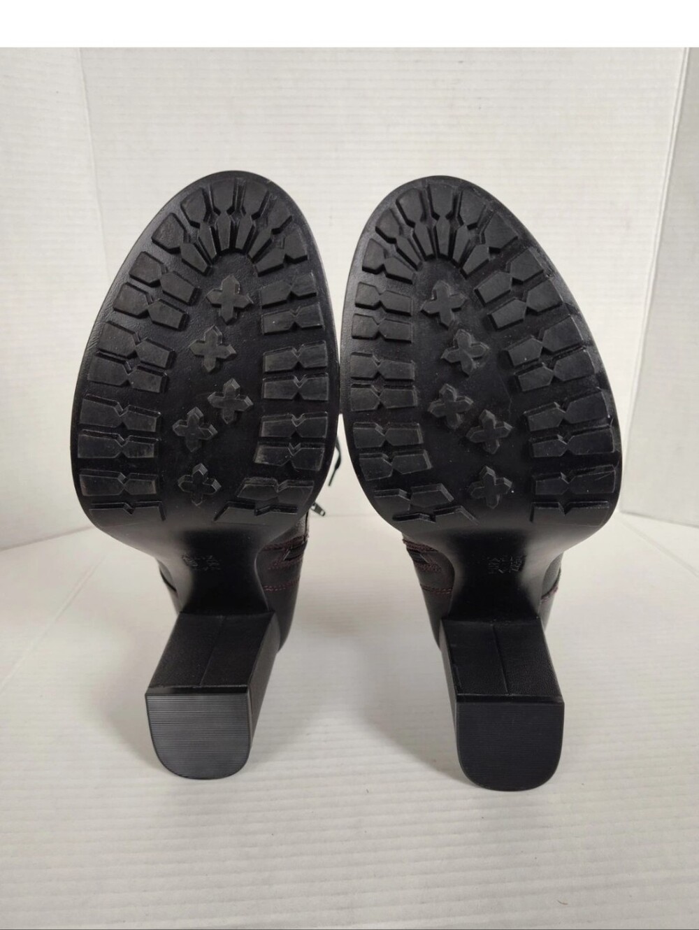 Naturalizer Black Leather Boots "VOTE" Spell out Political Size 10 Rare - Picture 5 of 9